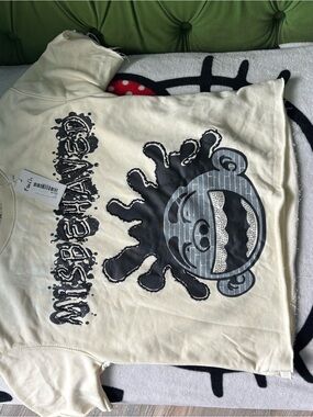 Cream Kids Graphic Monster Tee